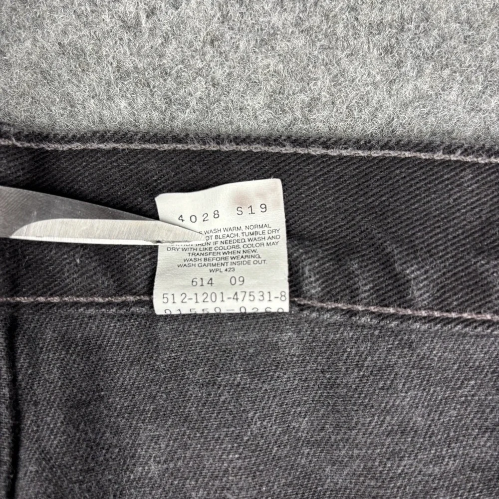 Vintage Levi's 505 Jeans Mens 50x30 (Fits 48x29) Black Relaxed Fit Skater Baggy